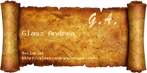 Glasz Andrea névjegykártya